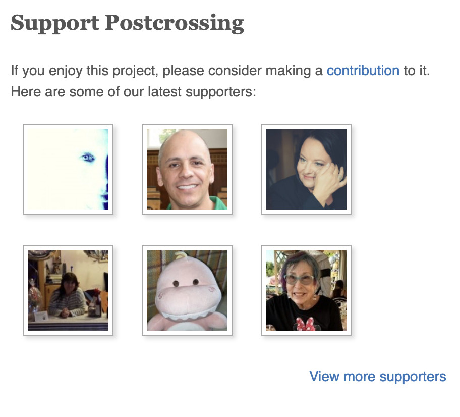Postcrossing Support