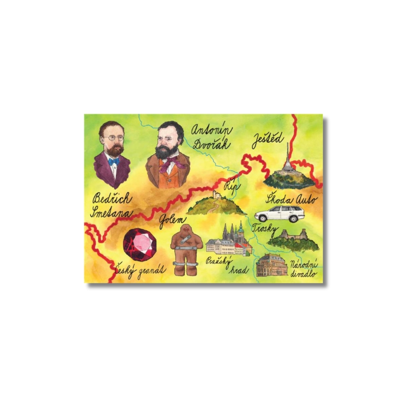 Pohlednice Poklady České republiky část A Pepa Vaníček ČJ