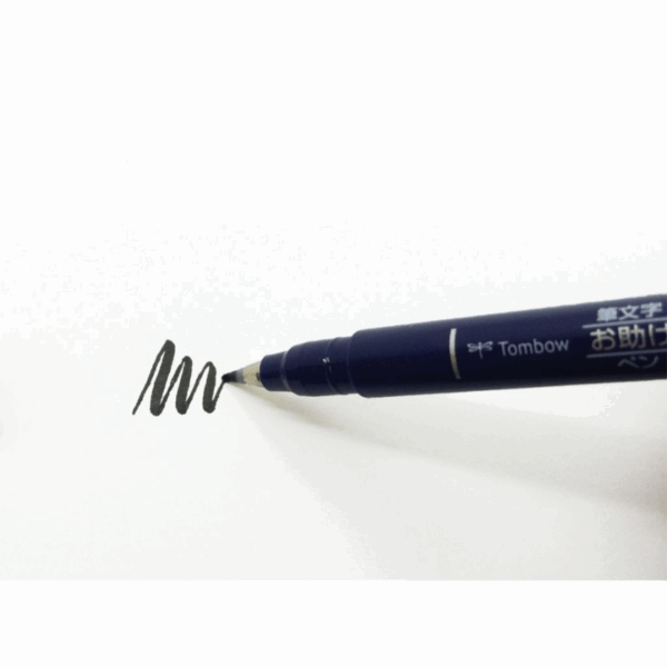 Tombow Štětcový fix Fudenosuke detail psaní
