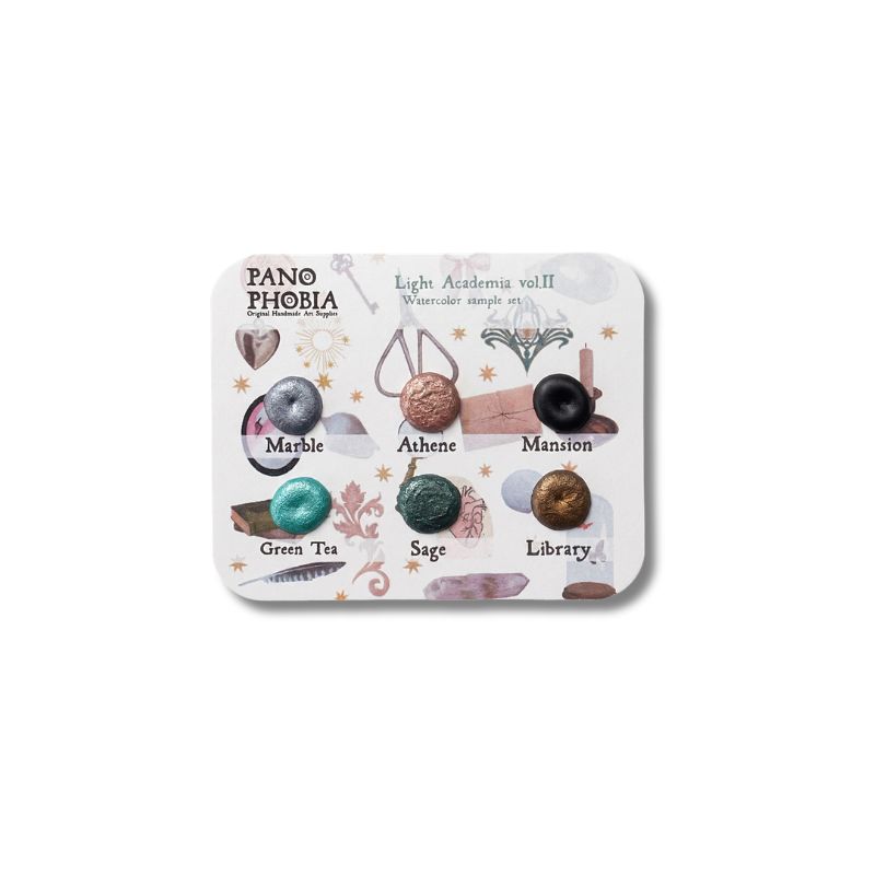 Akvarelový vzorník Light Academia Panophobia