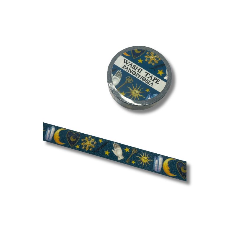 Washi páska třpytivá 15 mm Celestial Panophobia